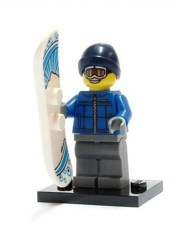 LEGO Minifigure-Snowboarder Guy-Collectible Minifigures / Series 5-Creative Brick Builders